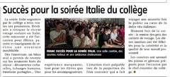 Galerie photo Articles de presse